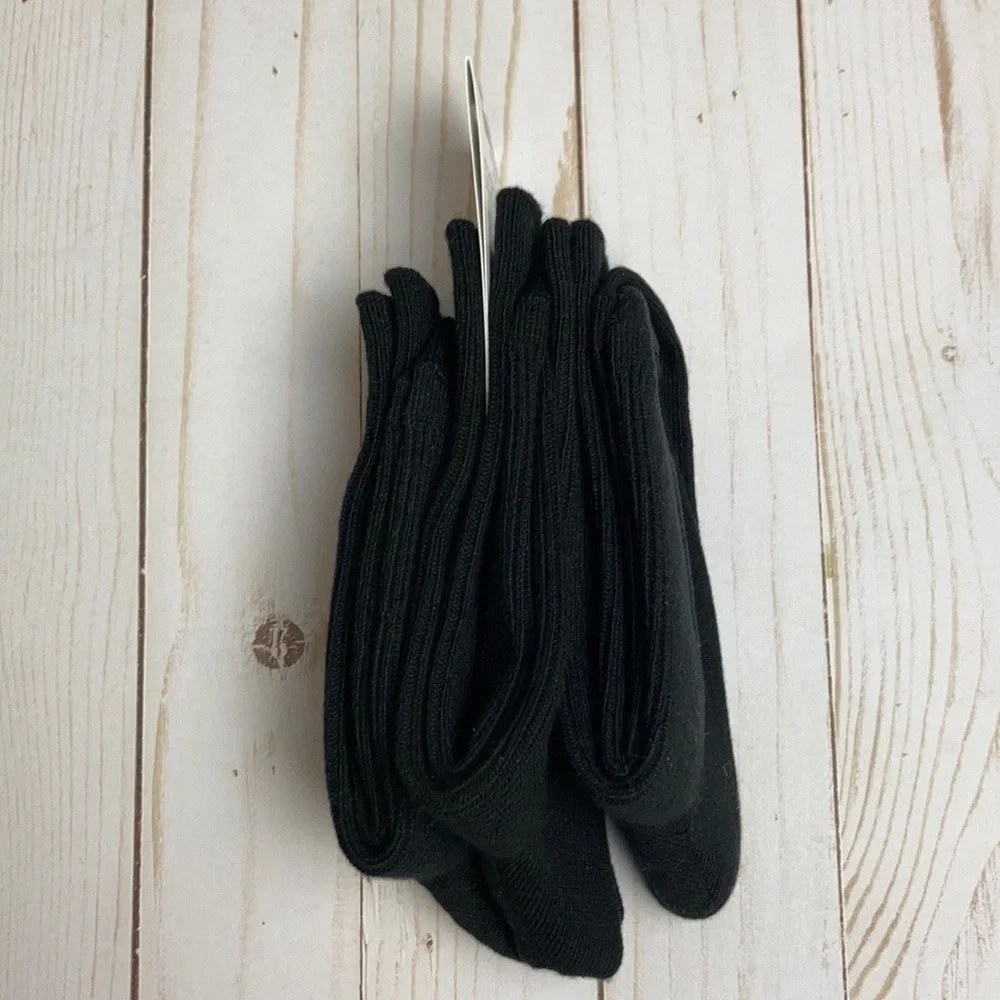 Hanna Andersson NWT Ribbed Crew Socks 3-Pack Black Accessories Back To School